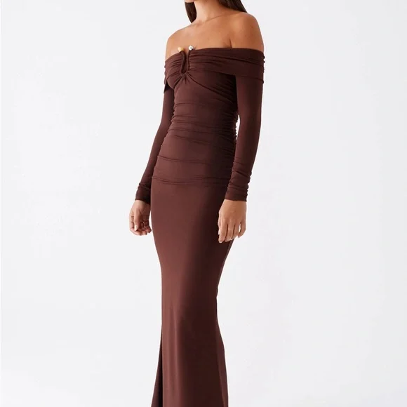 Peppermayo Chocolate Long Sleeve Dress - Picture 2 of 6